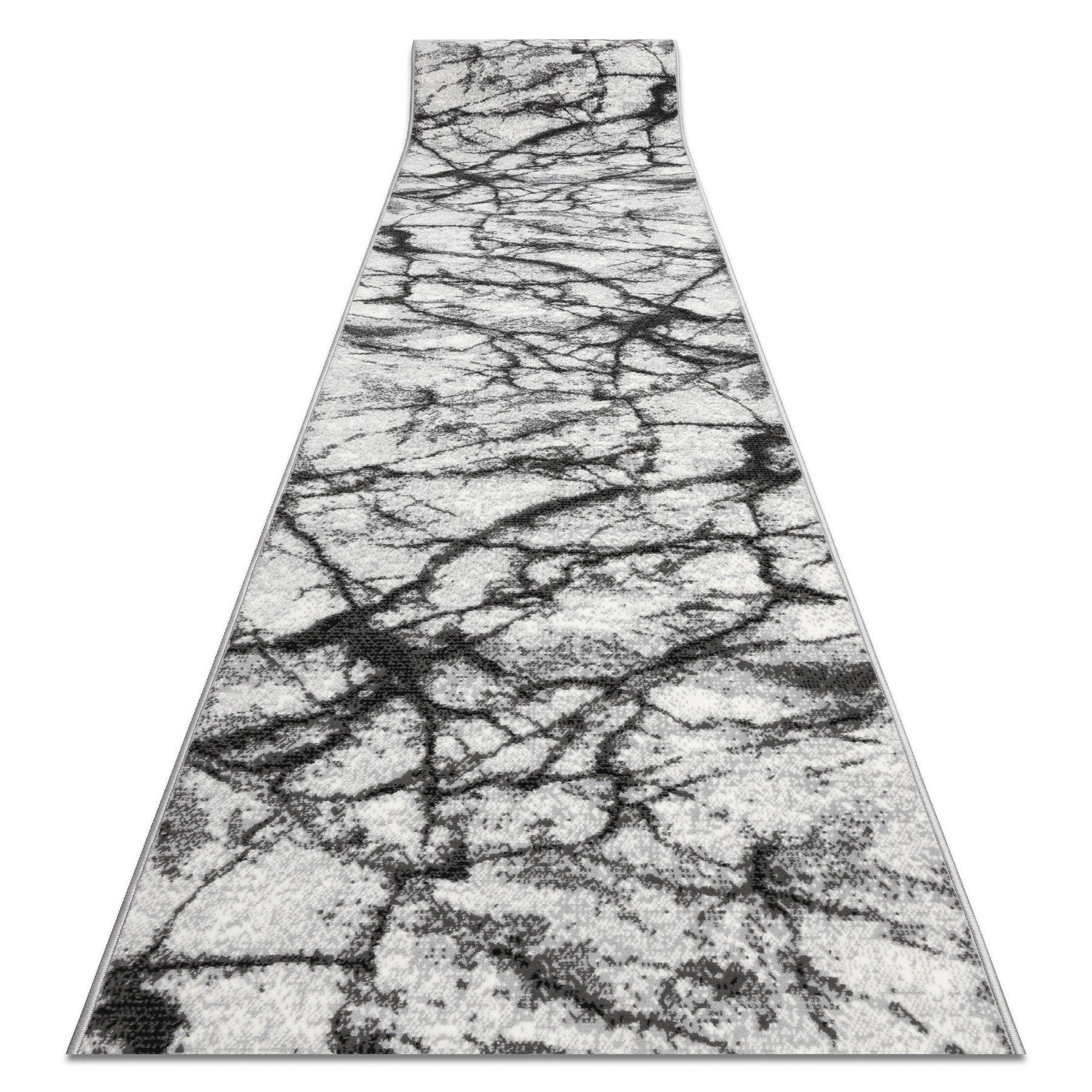 Alfombra de pasillo bcf morad mármol gris 120 cm 120x200 cm