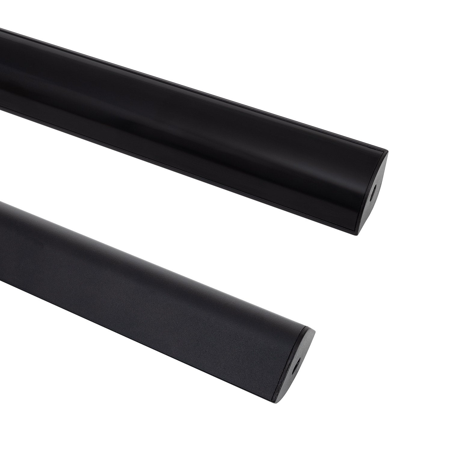 Profilé Aluminium Angle Capot Rond 2m Pour Ruban LED 5mm - Blanc, Diffusant, Installation Facile