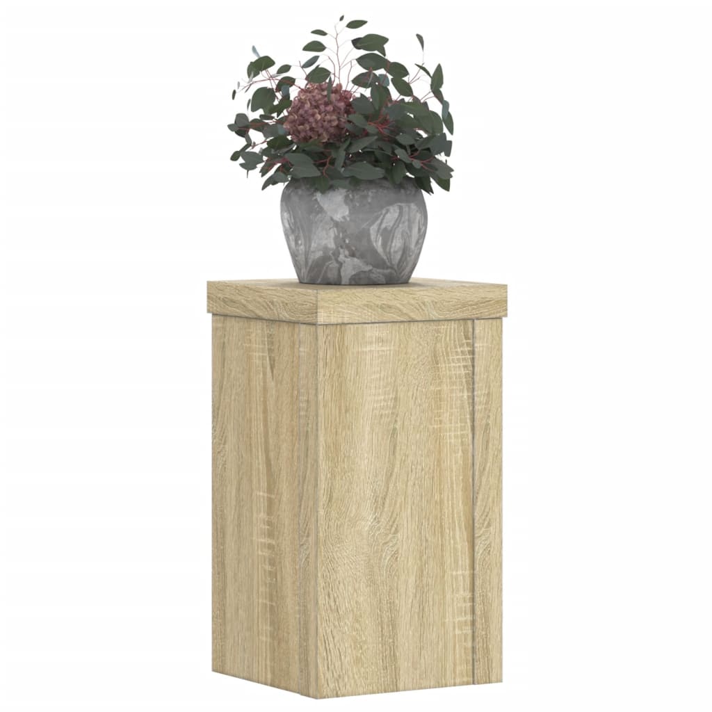 Support de plante, 2 pièces, chêne, 10 x 10 x 18 cm - 8