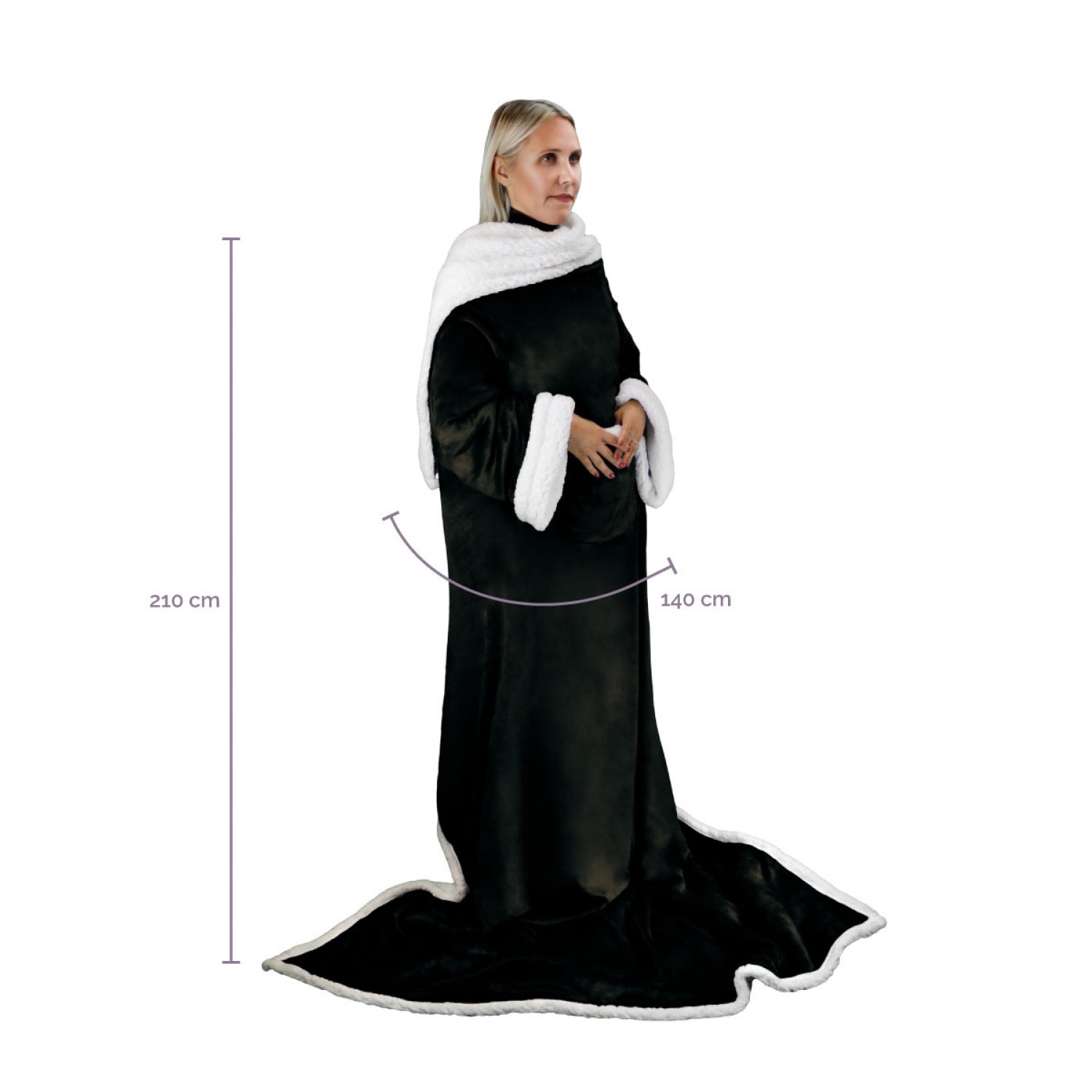 Plaid, Jetée De Canapé Vivezen Couverture Polaire, Plaid Intégral Avec