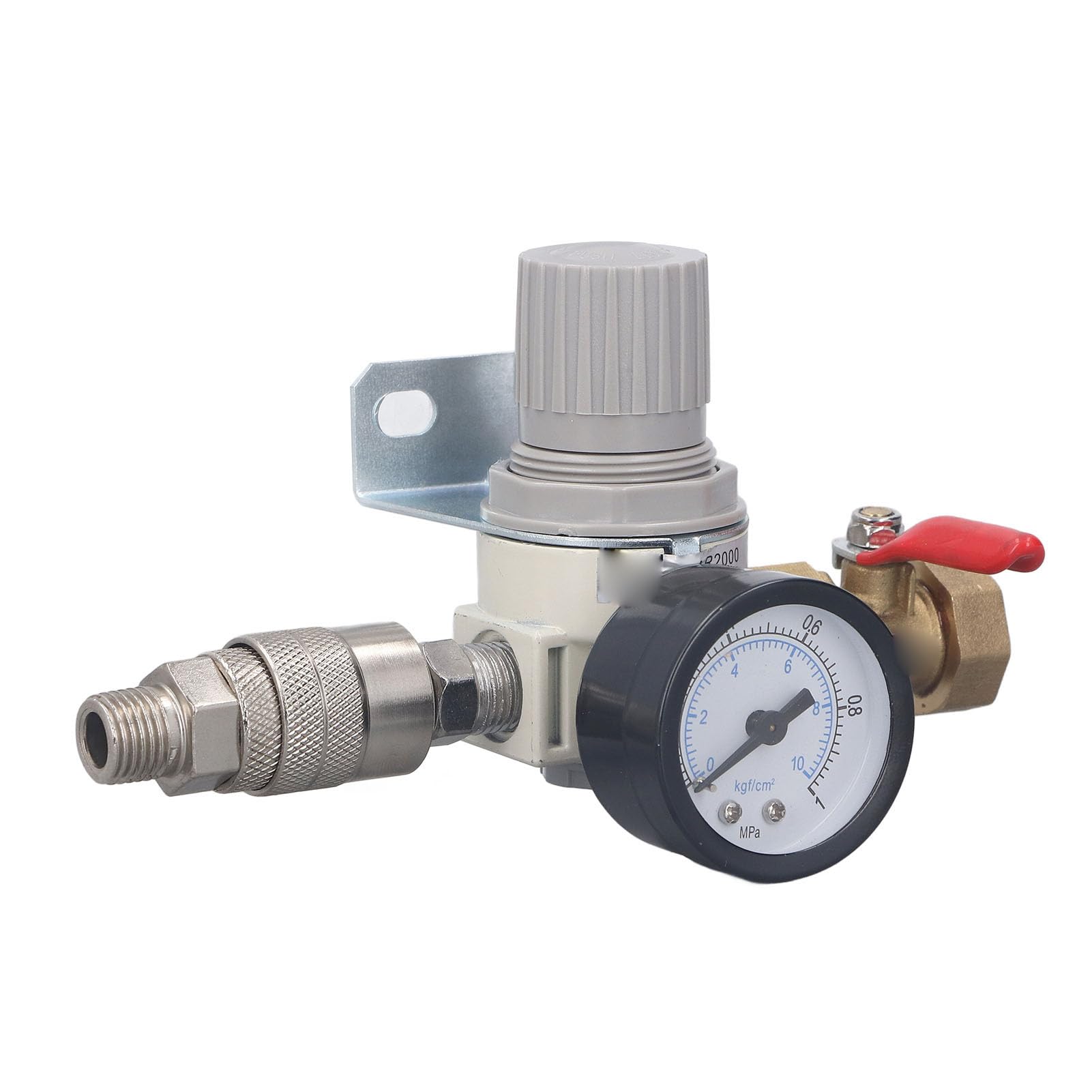 Kit Regolatore Per Compressore D'aria Pneumatico Da 150 PSI Con Manometro A Quadrante - Central Pneumatic Modello 68223 - Foto 2