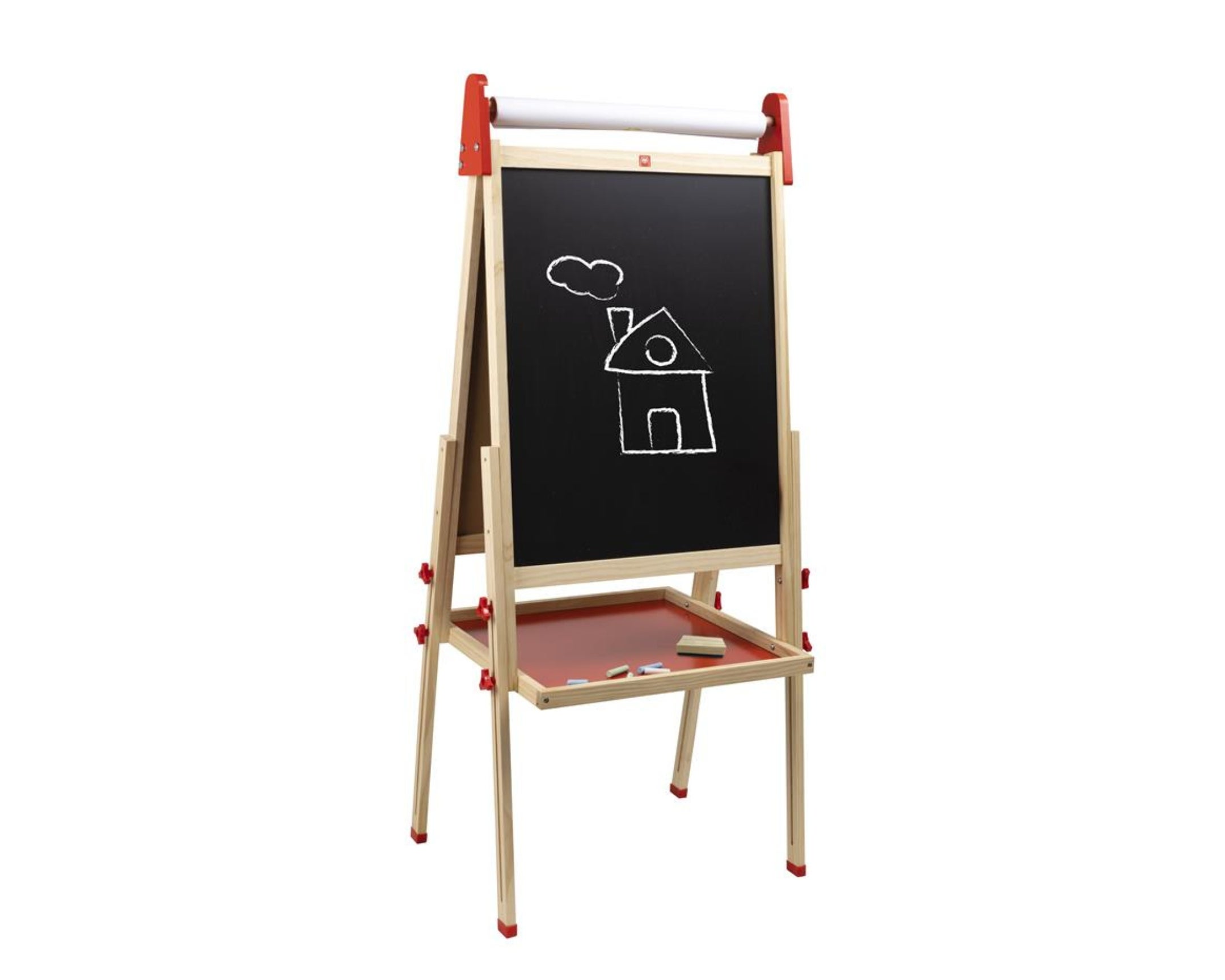 Pizarra de madera 3 en 1 para niños - de 3 a 12 años