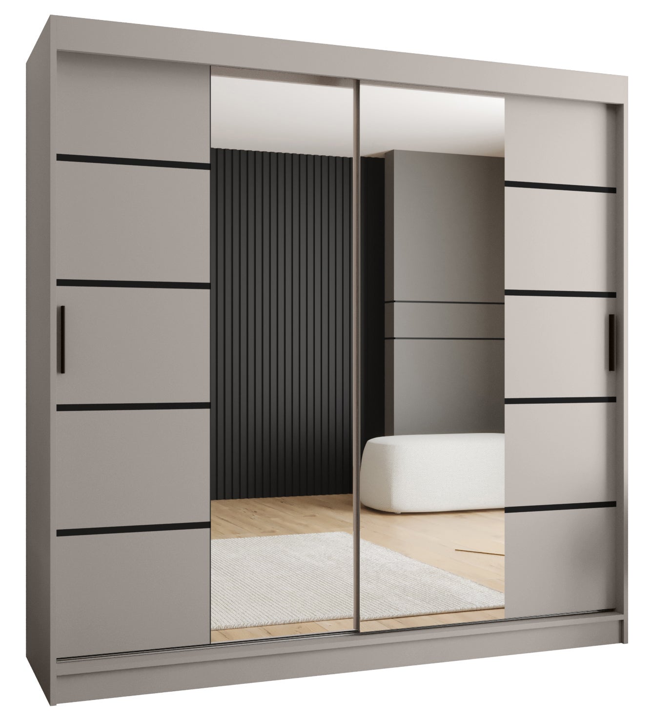 Szafa przesuwna garderoba RUBINO V4 200 x 62 x 200 cm - Abiks Meble