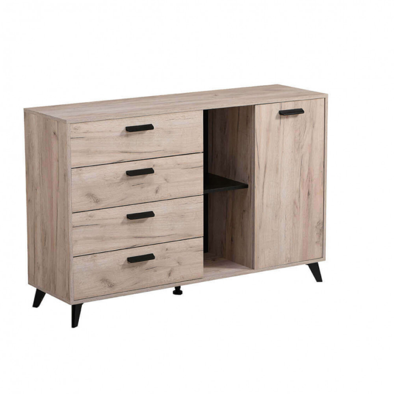 MOBILE UMBRIA ROVERE GRIGIO E NERO | Leroy Merlin