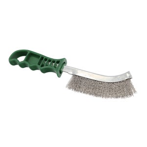 Cepillo Acero Inoxidable Mango Verde 25 Cepillo Eliminación