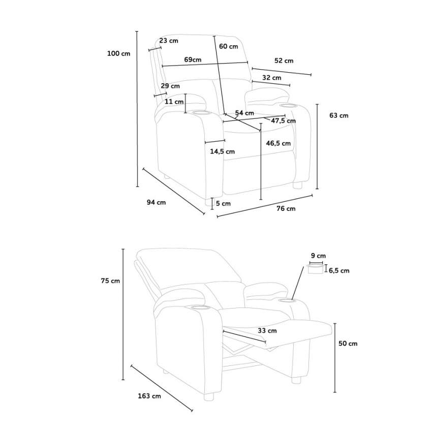Poltrona Relax Reclinabile con Poggiapiedi in Microfibra Velluto Laura - Blu - 8