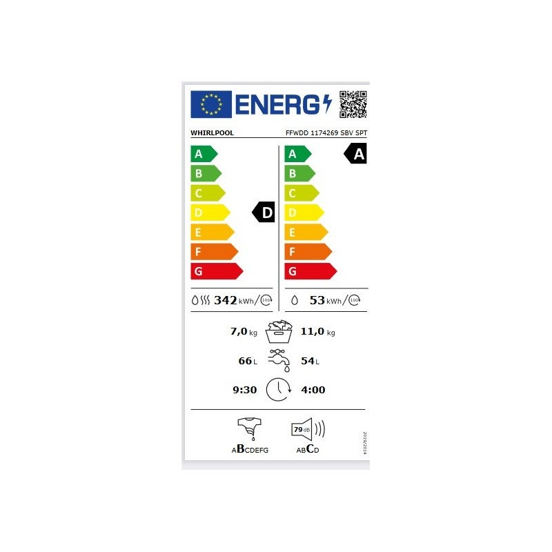 Lavasecadora WHIRLPOOL FFWDD 1174269 SBV SPT 11/7kg Plata - 6
