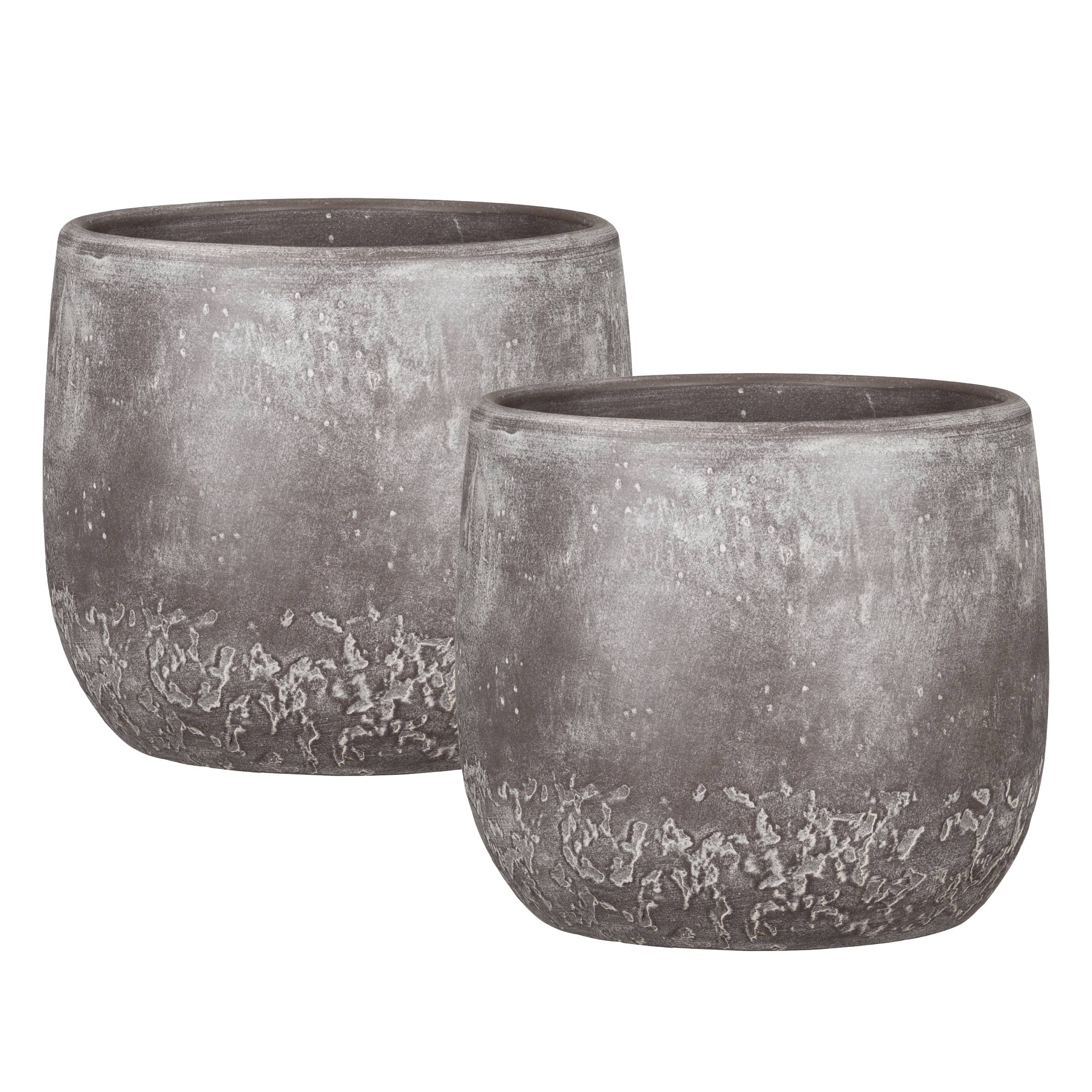 Pot De Fleurs Scheurich Solido En Céramique - Bleu Mystique, Diamètre 17.6 Cm, Hauteur 16 Cm, 3.1 Litres - 6