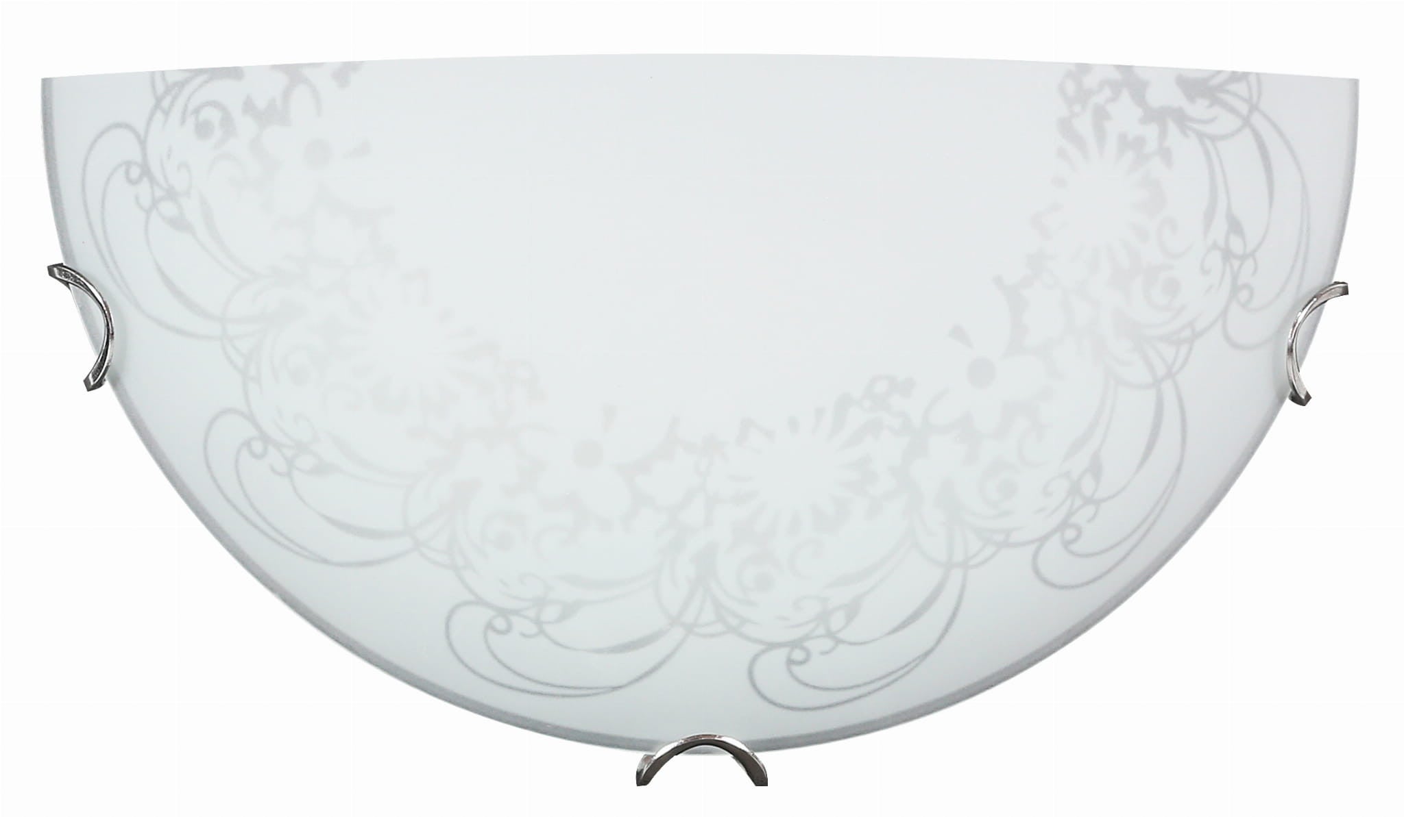 Kinkiet półplafon Pasja chromowany biały 1xE27x20W wym: 15 x 30 x 9 cm szkło IP20 Candellux