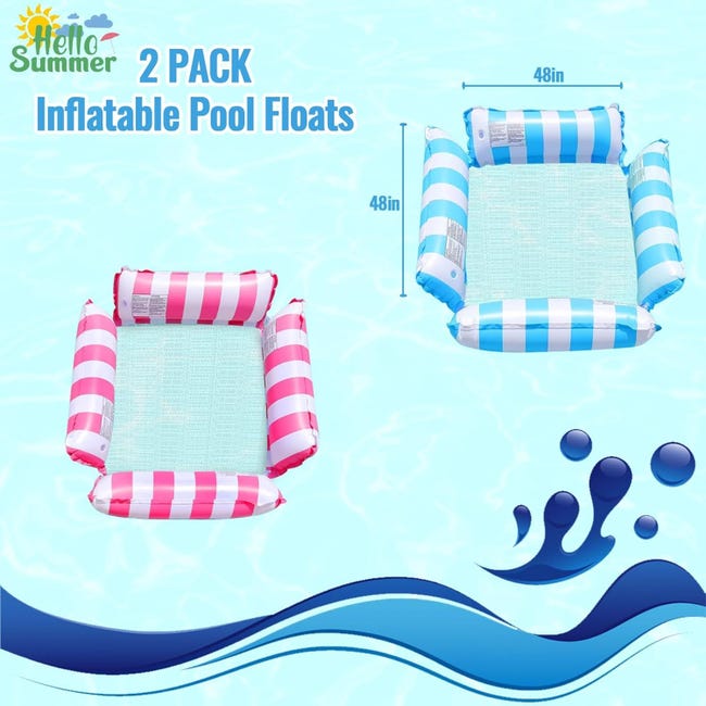 MoKo Flotteurs de piscine pour adultes, 84 x 58 Matelas Gonflable Piscine avec Glace Bar et Porte-bagages, Lit bronzant Radeau de Piscine pour Plage, Bleu et Imprimé Coloré MoKo Flotteurs de piscine pour adultes, 84 x 58 Matelas Gonflable Piscine avec Glace Bar et Porte-bagages, Lit bronzant Radeau de Piscine pour Plage, Bleu et Imprimé Coloré