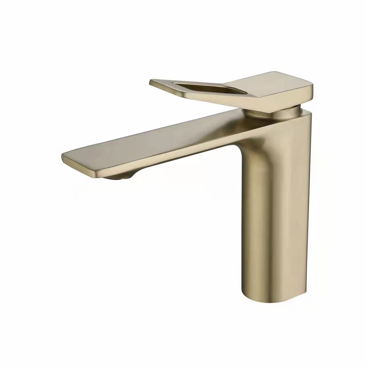 Bateria umywalkowa do łazienki, antyoparzeniowa, kran z ciepłą i zimną wodą, wąż nie jest dołączony - bateria umywalkowa