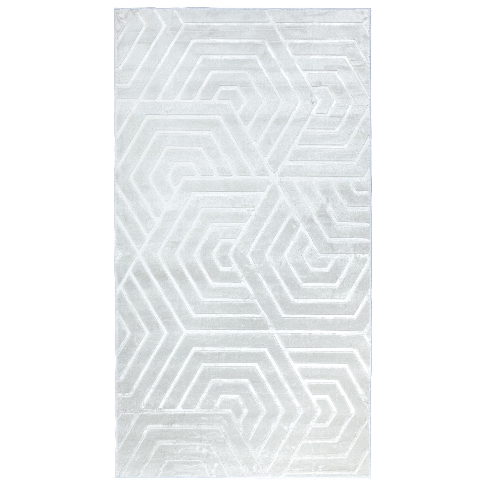 Dywan Glamour 3D 80x150 cm Geometryczny szary