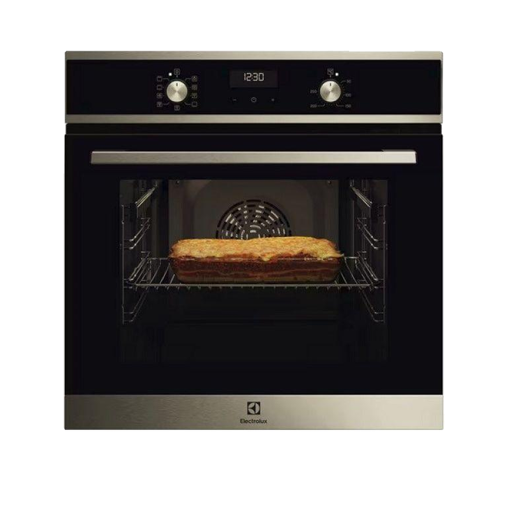 Electrolux Horno Eléctrico Integrado Eof5f50bx 65L Acero Inoxidable Negro/Plateado Acero Inoxidable, Leroy Merlin