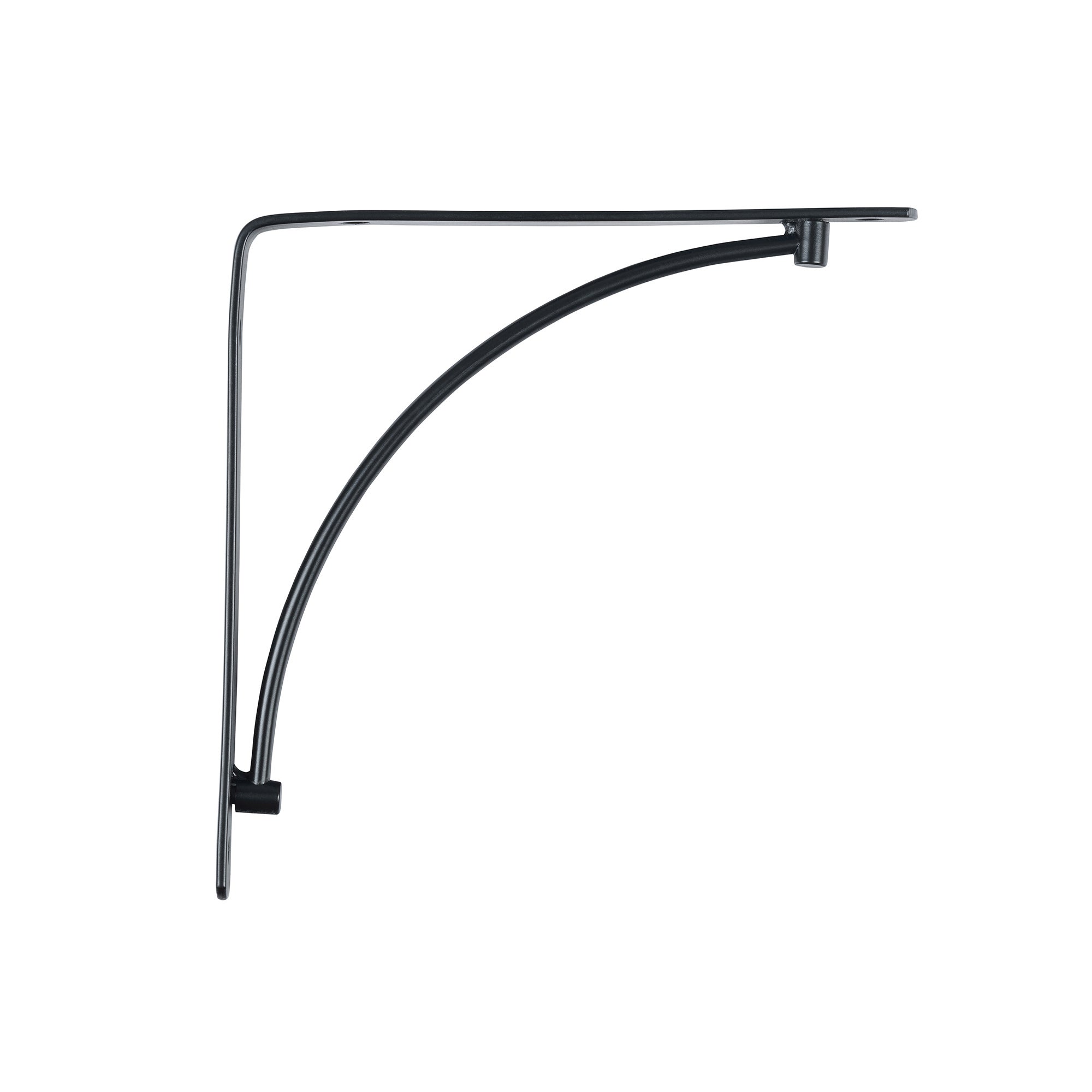 REI | Suporte de Parede para Prateleira 1461 | 200 mm | 20x200x200 mm | Aço Preto Fosco | 30 kg - 3