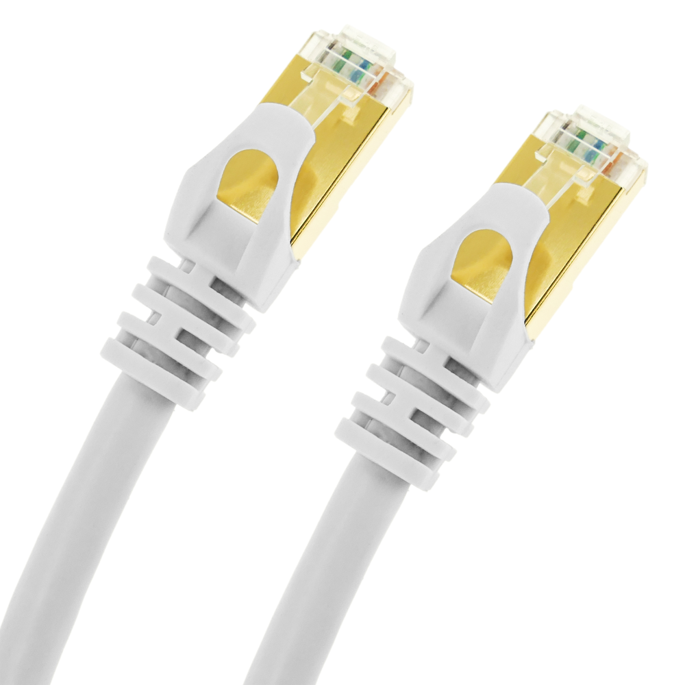 Câble réseau Ethernet SFTP Cat.7 blanc 0,25 m - 5