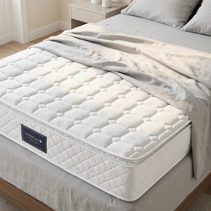 Matelas 140x200 cm, Matelas fermeté H3, 25 cm, Mousse à mémoire de forme et ressorts ensachés, respirant, doux pour la peau et ultra durable - 7