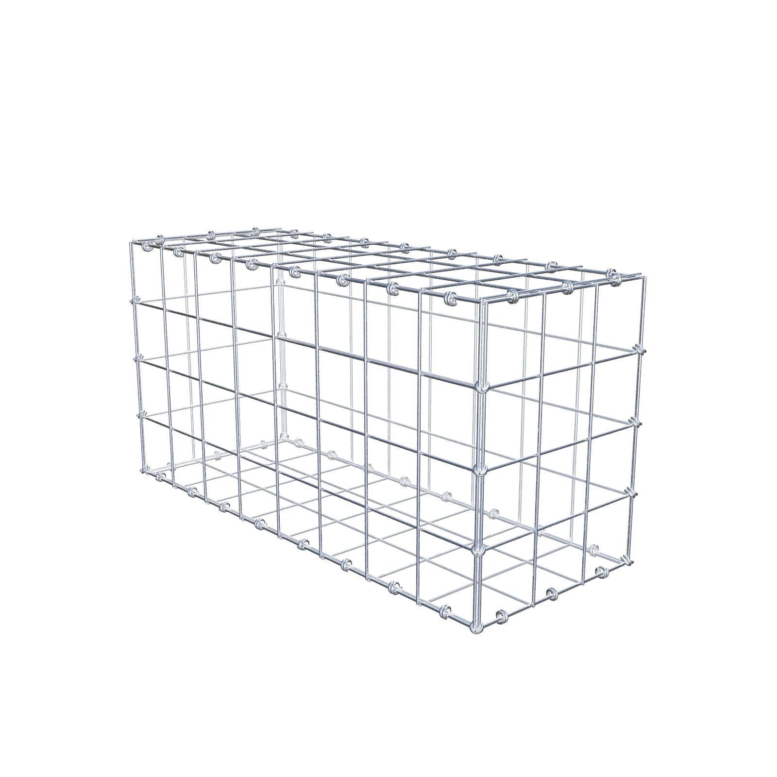 Gabion 80 cm x 40 cm x 30 cm (dł. x wys. x gł.), rozmiar oczka 10 x 10 cm, pierścień spiralny