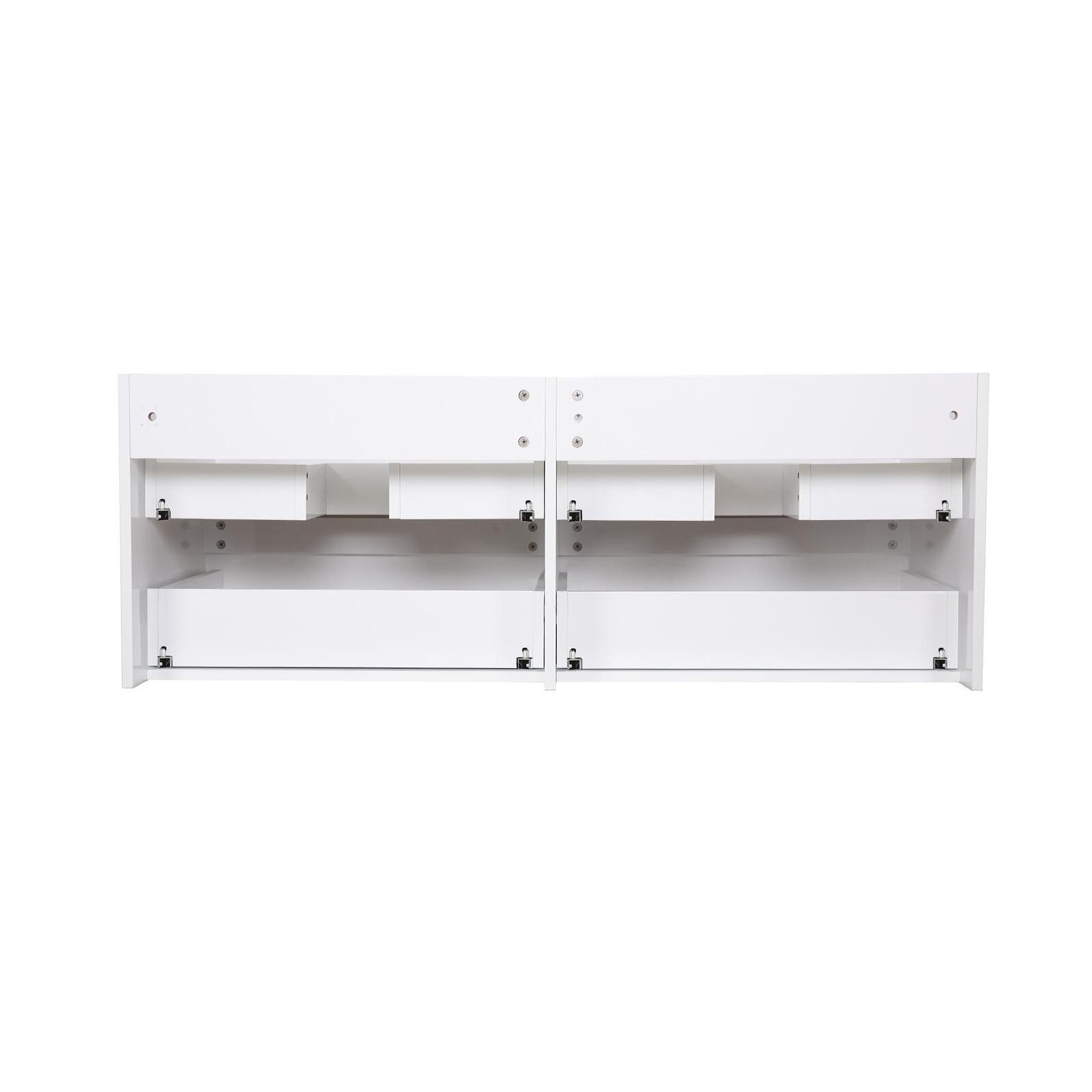 Meuble sous vasque suspendu SORRENTO 4 tiroirs 120cm - 7