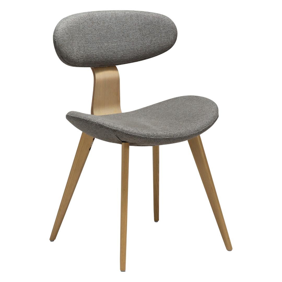 Buckle Dan-Form krzesło stołowe bouclé jasnobrązowy.