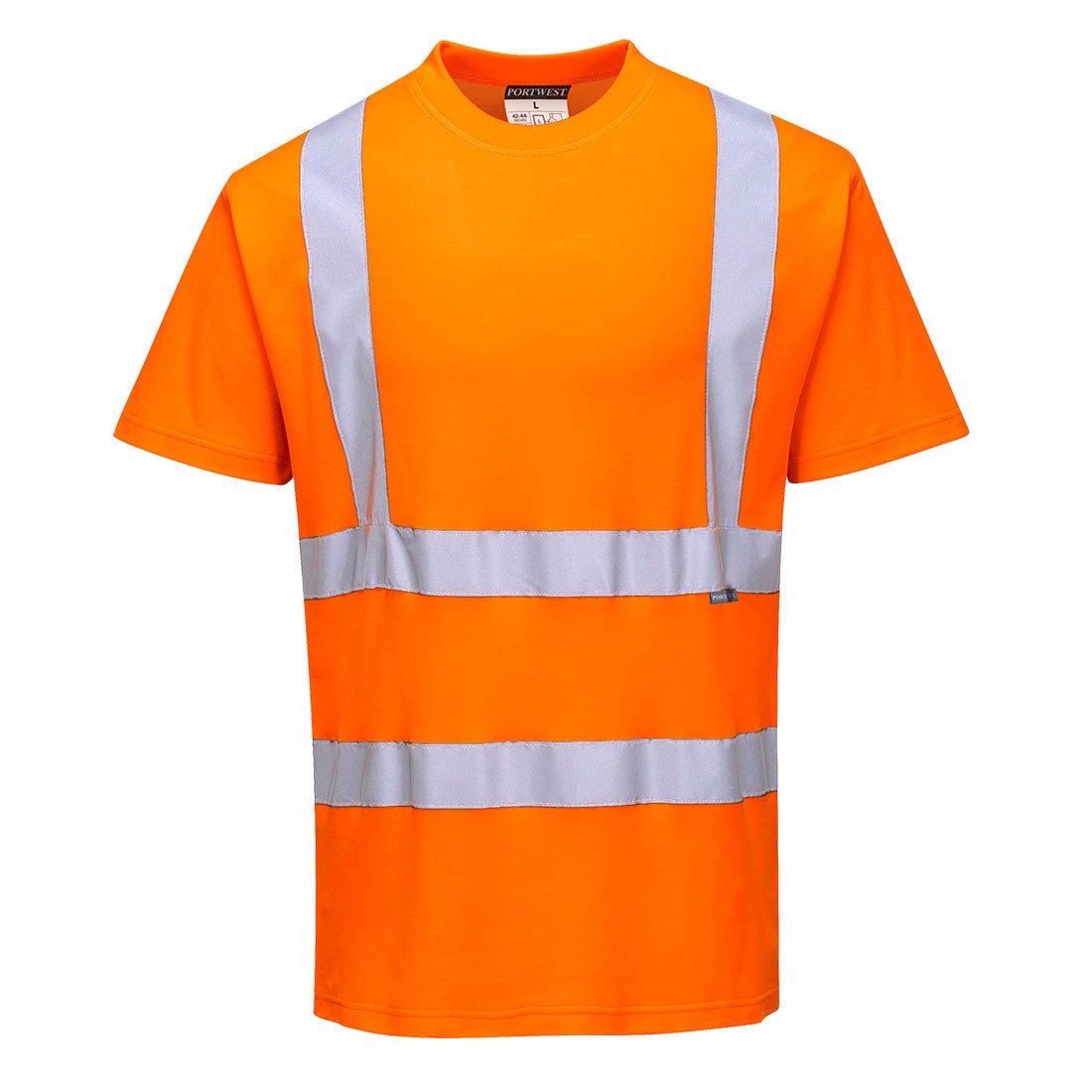 Tee shirt Haute visibilité Portwest MC Coton Comfort Jaune Fluo L - 4