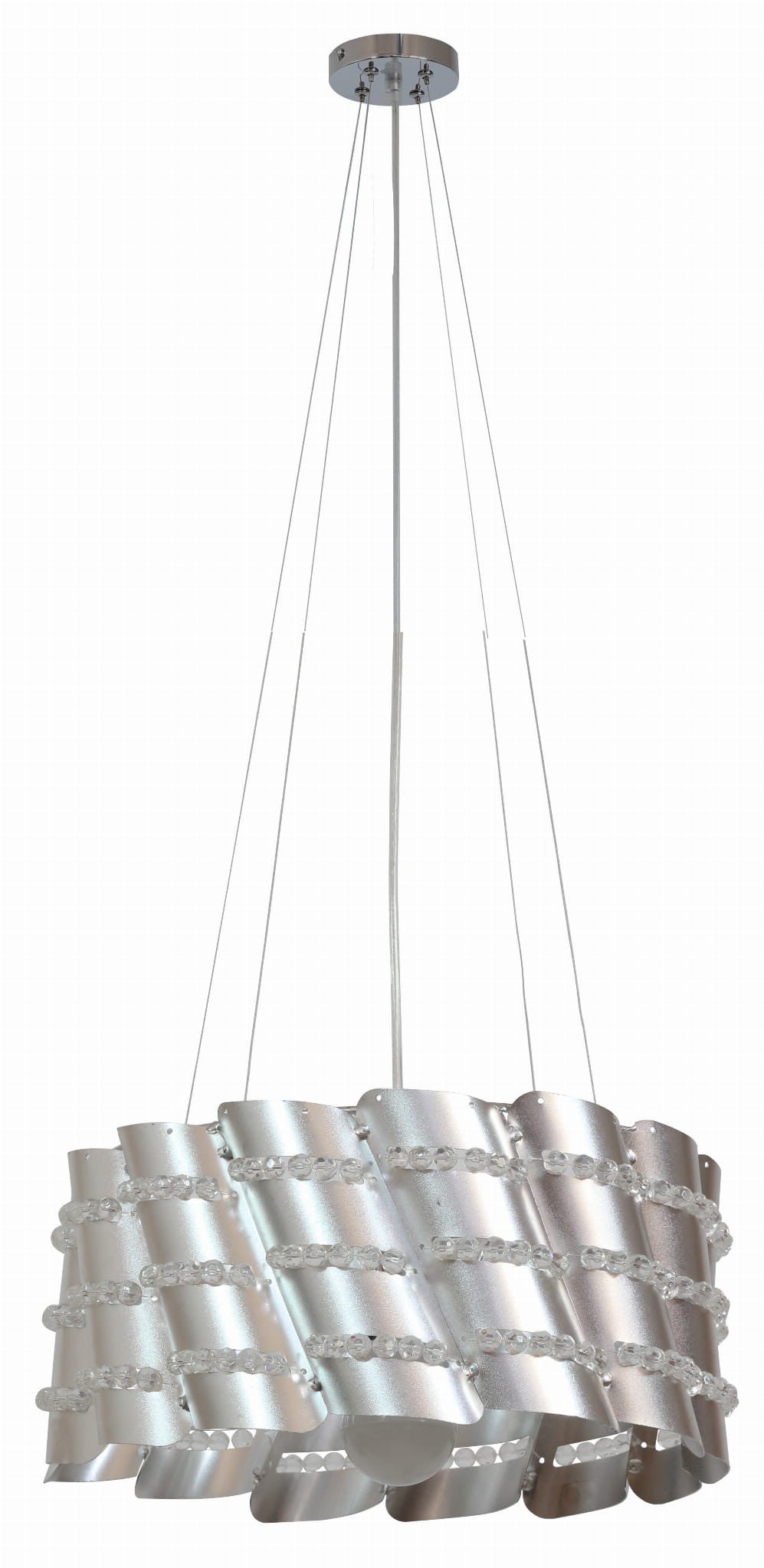Lampa sufitowa Smile srebrna 1xE27x60W wym: 110 x 35 x 35 cm metal Candellux
