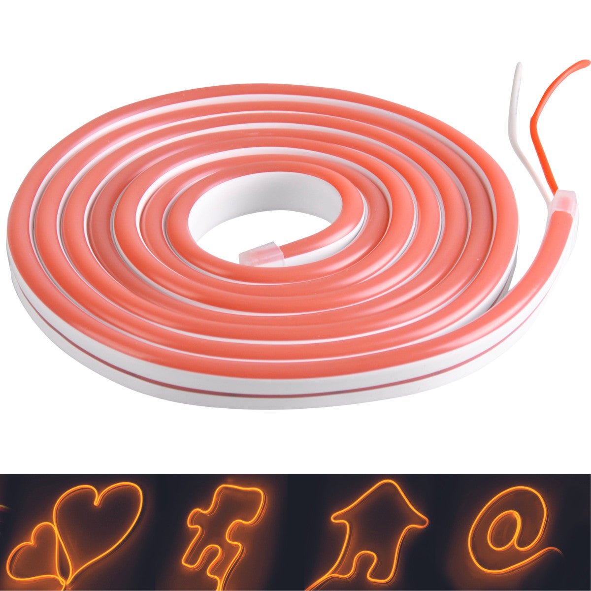 Taśma Led NEON 12V 2m Pomarańczowy IP65 Polux