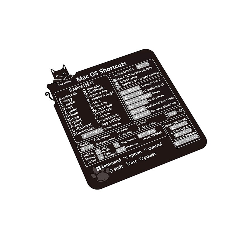 6 Adesivi Scorciatoie Tastiera Per Mac OS - Trasparenti E Impermeabili, 10x10 Cm - Foto 11