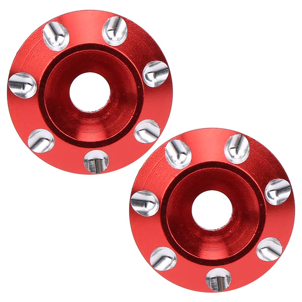 VGEBY Set De 2 Pneus Arrière RC 1/14 – Jantes Alliage Alu + Caoutchouc – 85x47 Mm – Pour Camion Remorque