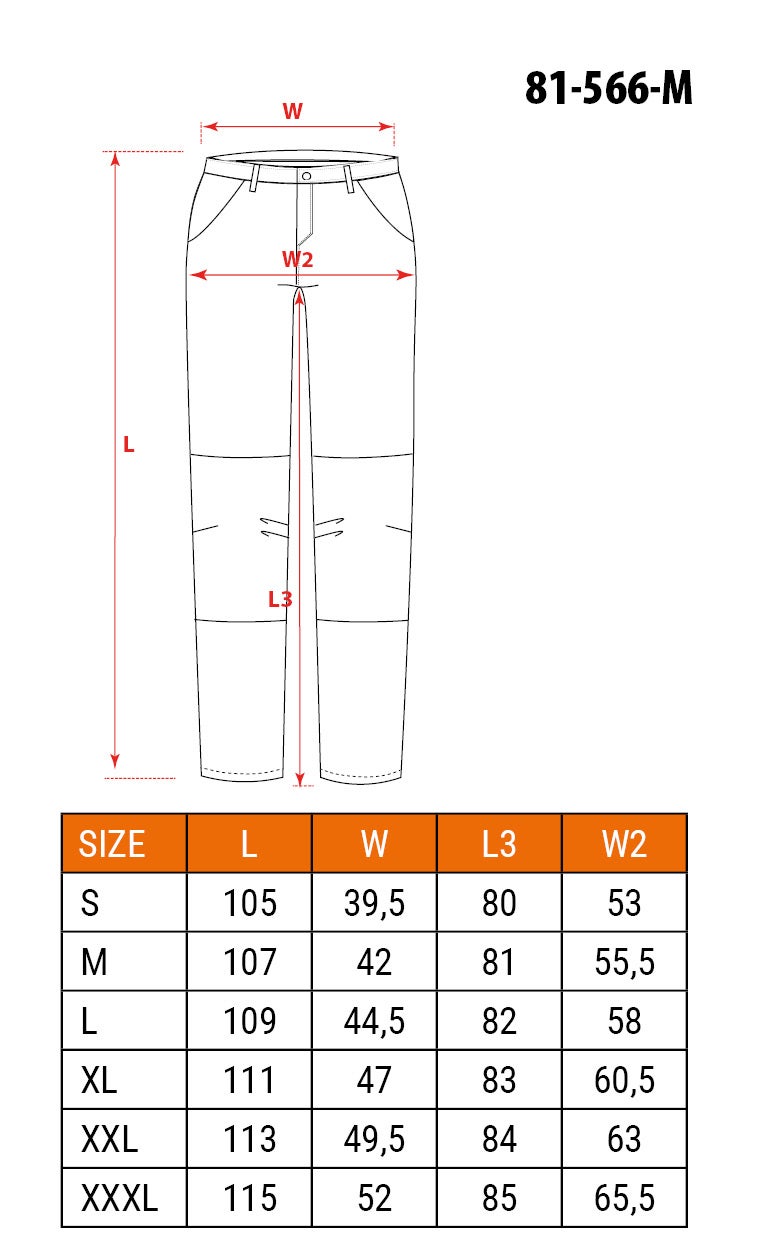 Spodnie robocze softshell, r. M NEO TOOLS - 3
