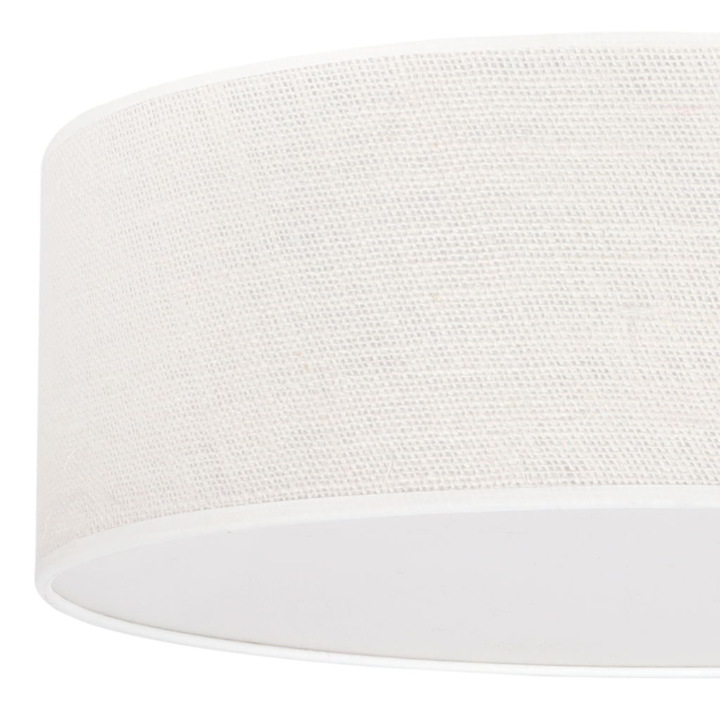 Lampa sufitowa wisząca Juta klasyczna 1xE27 abażur okrągły 50cm plexi biała Light Home LH - 6