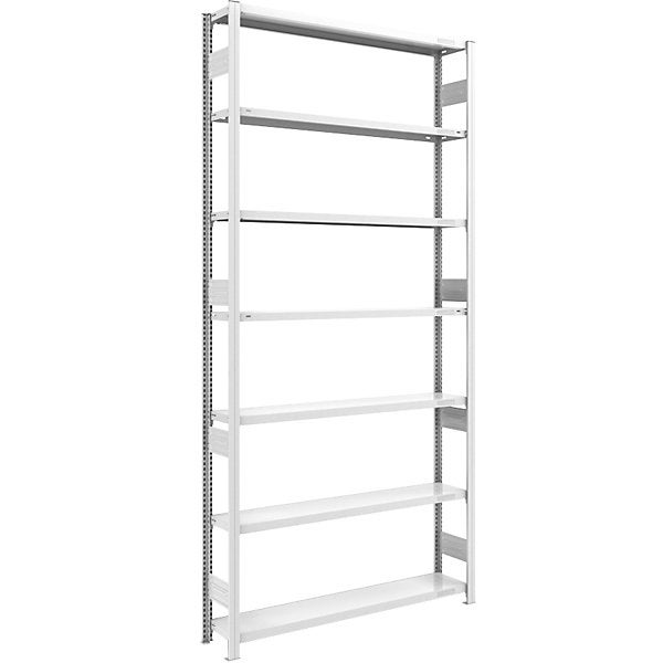 Scaffale Metallico Per Garage HOME - 200x120x30cm, 6 Ripiani, Carico 145kg/Ripiano, Bianco - Foto 5