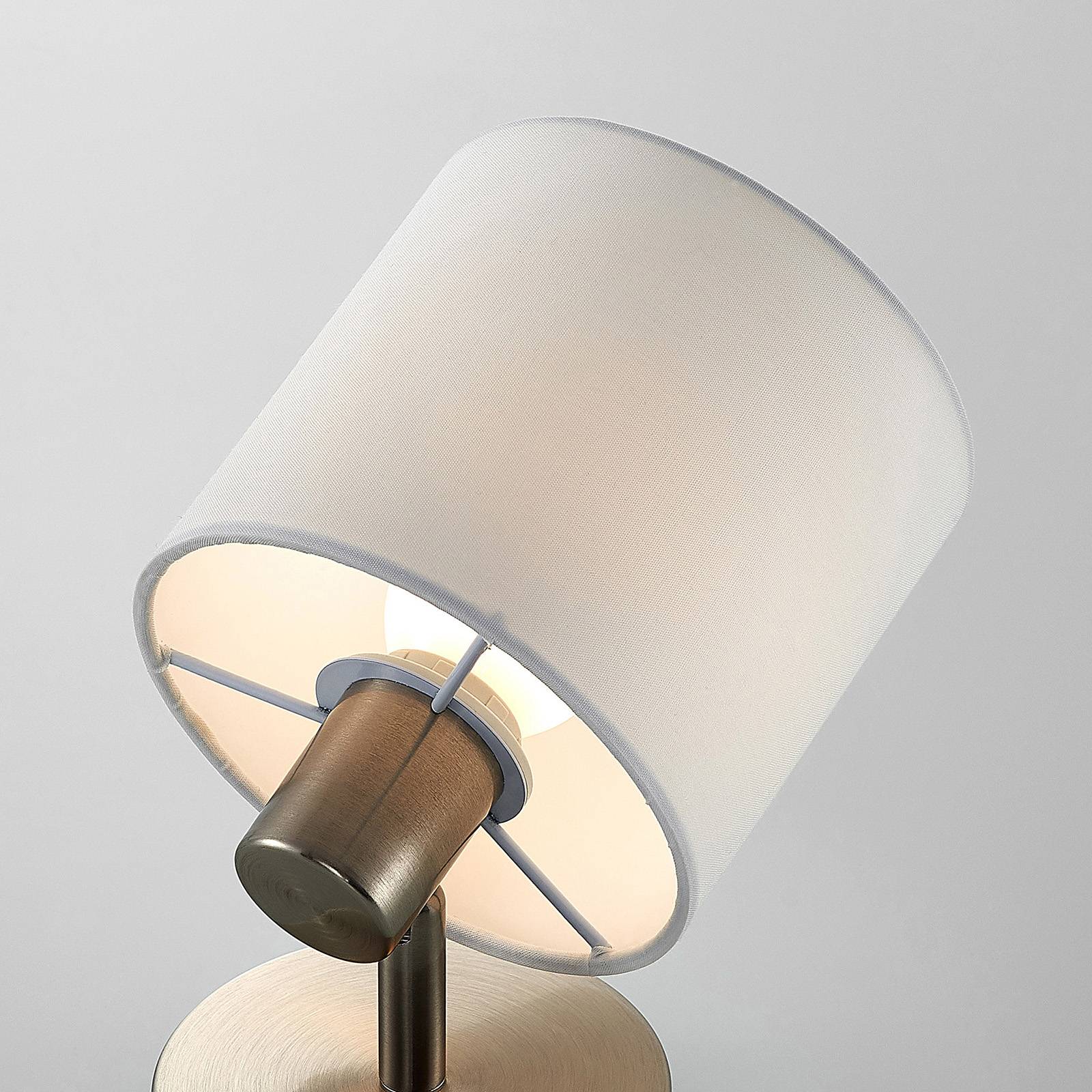 Lindby Stannis applique murale avec textile, nickel mat, Applique, Lampe Murale, Eclairage, Luminaire Mural - 8