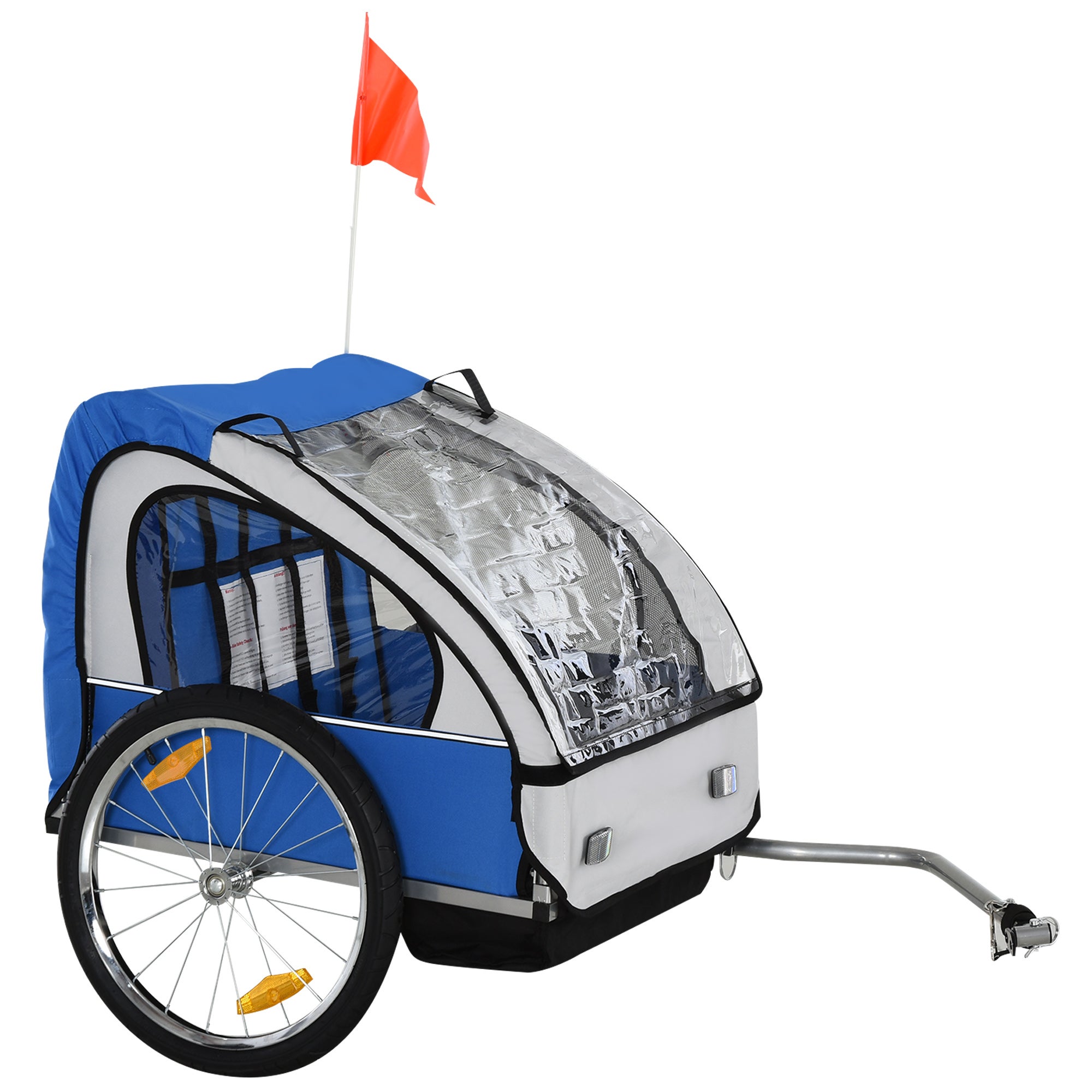 Panier Vélo Enfant Imperméable – Tissu Oxford, 21x16x22 Cm, Clips Réglables, Fermeture éclair