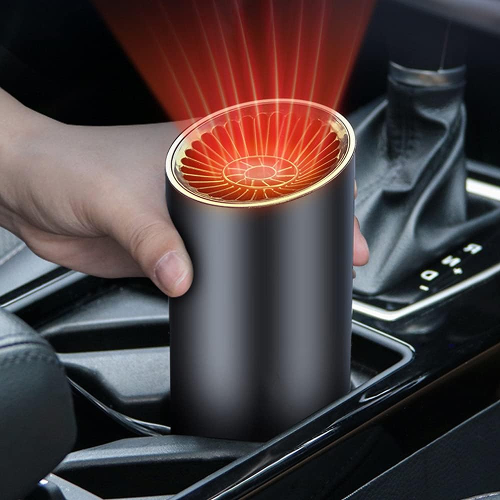 Odmrażacz do ogrzewania samochodu - przenośny odmrażacz do szyb samochodowych z termostatem 12 V 150 W,