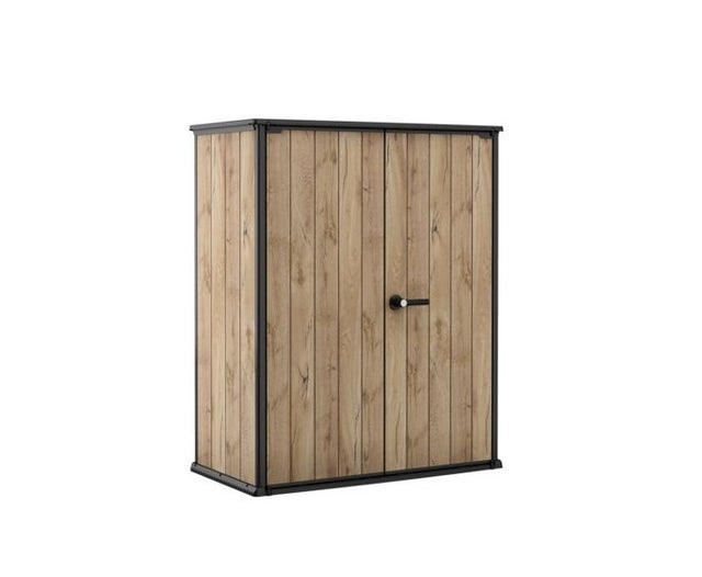 Armoire de jardin High Store+ 1400L - Résine Aspect bois Douglas - KETER