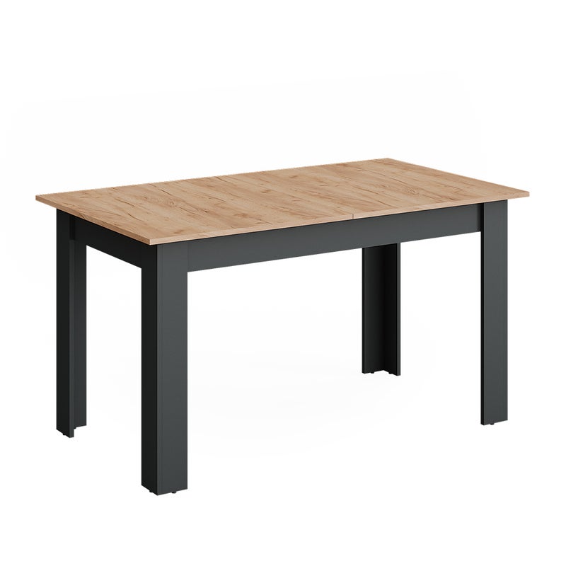 Vicco Stół jadalny Repose, Antracyt/złoty dąb, 180 x 80 cm Możliwość rozbudowy