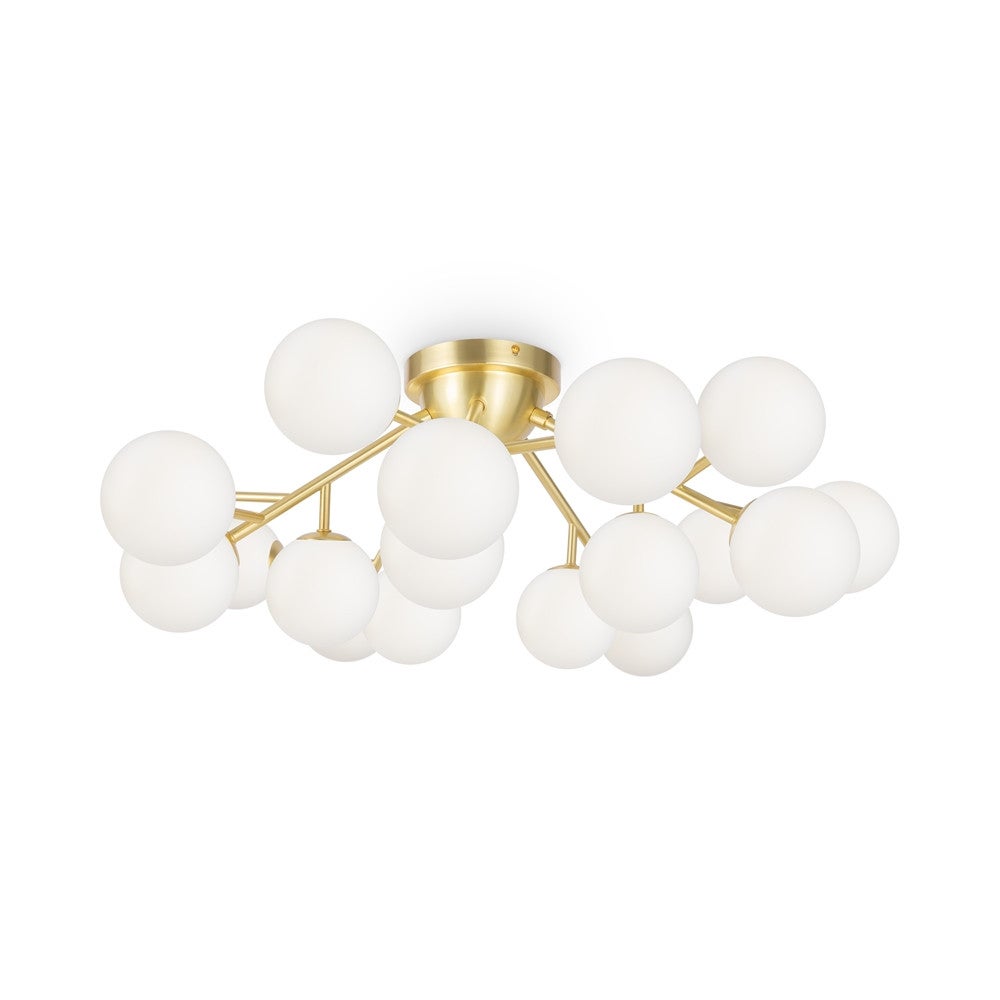 Lampa wisząca Dallas mosiężno-złota 20xG9x28W szkło Maytoni