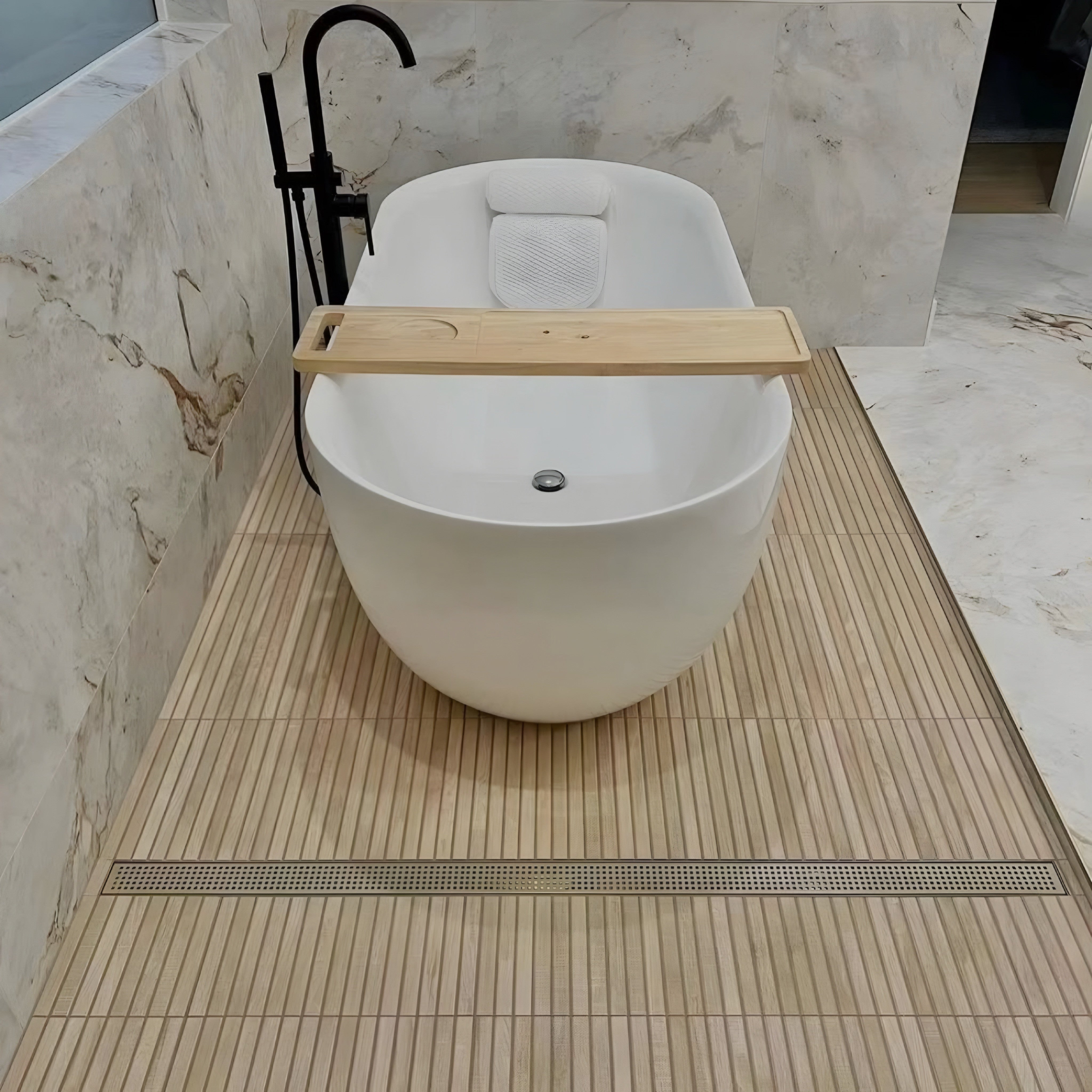 Carrelage sol / mur effet bois bambou relief 60x120 cm ARTWOOD RIBBON MAPLE(vendu par boite de 1.44m2) - 6