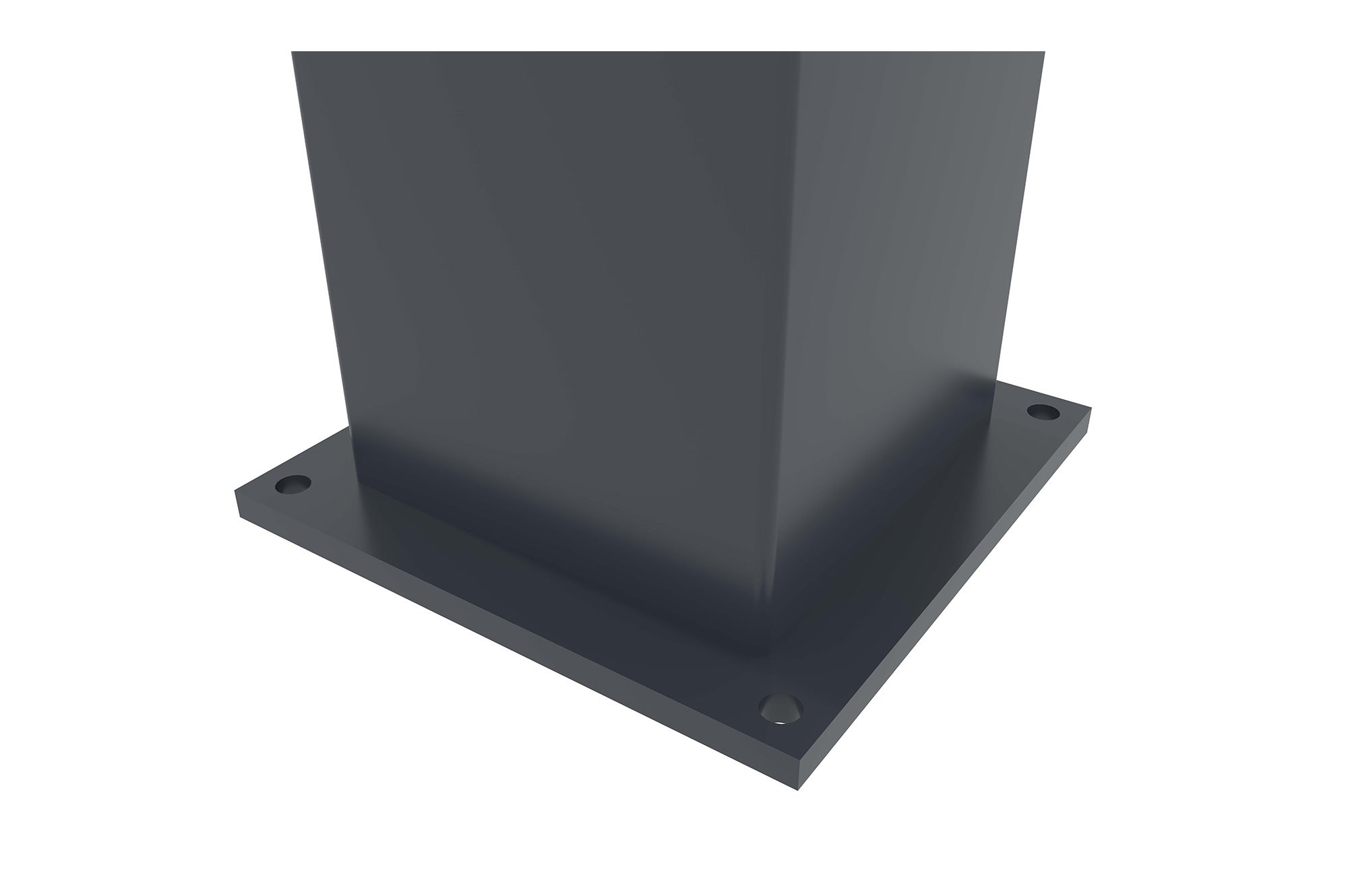 Poteau EIFEL 15x15 en aluminium H.190cm - Gris anthracite - 8