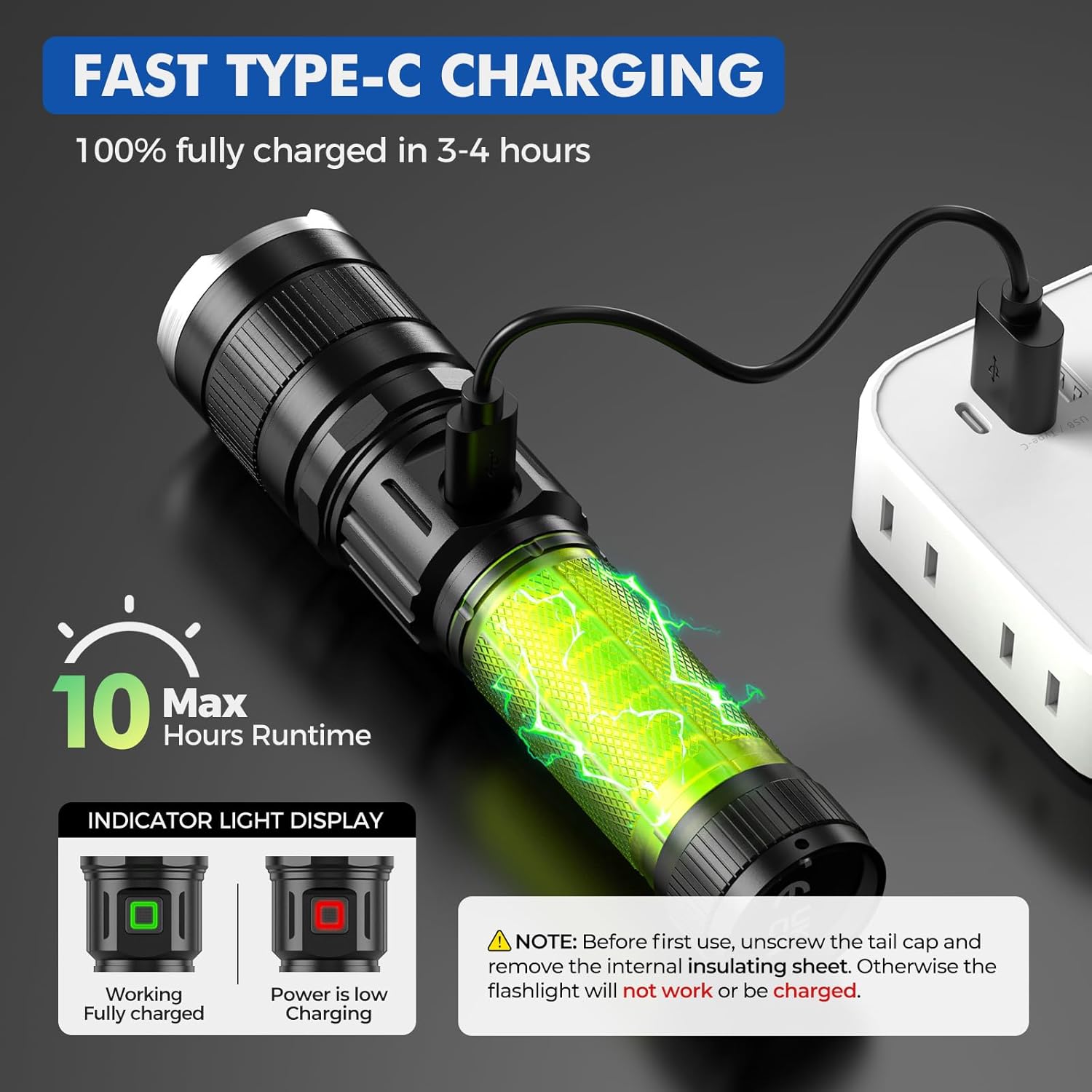 Lampe Torche UV LED Rechargeable - Zoomable - Mini Lumière Ultraviolette