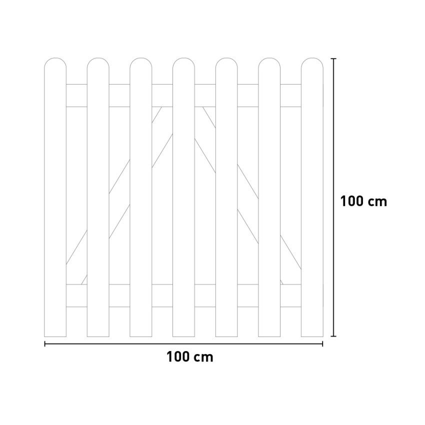 Cancello Diritto Mini dim. 100X100H Alce - 3