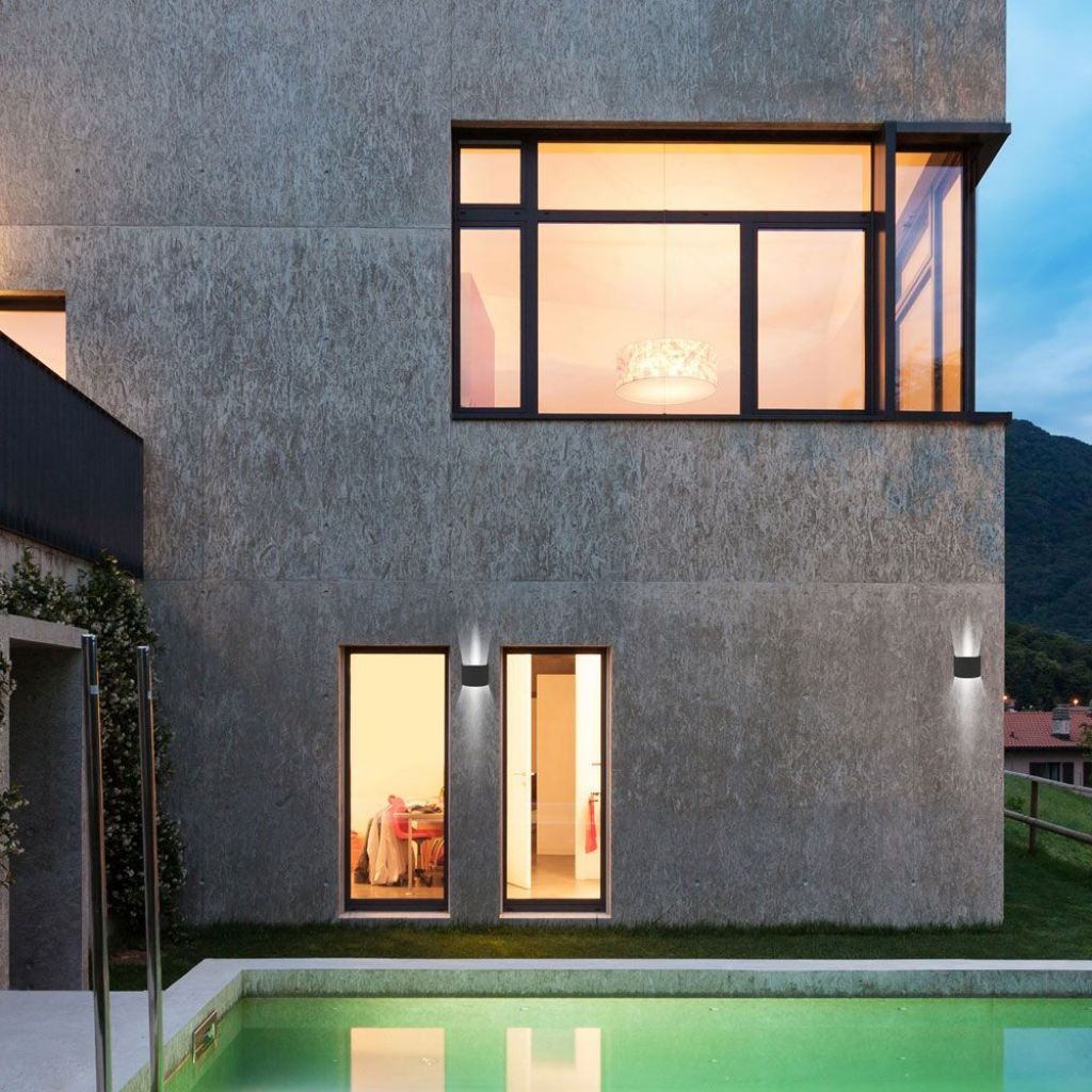 Kinkiet ścienny 756 czarny LED 5W 3000K 700lm wym: 11,5 x 14 x 10 cm aluminium IP65 V-TAC