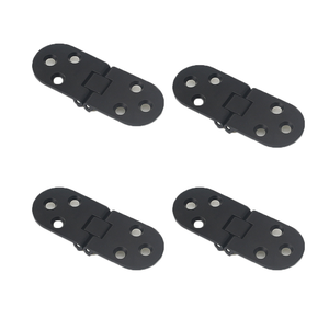 Bisagra - Aleación De Zinc - Para Mesas Plegables - 4 Piezas - Negra