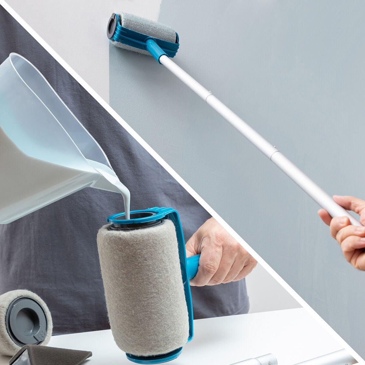 Ensemble de rouleaux de peinture anti-goutte rechargeables Roll'n'paint InnovaGoods 5 Pièces - 2