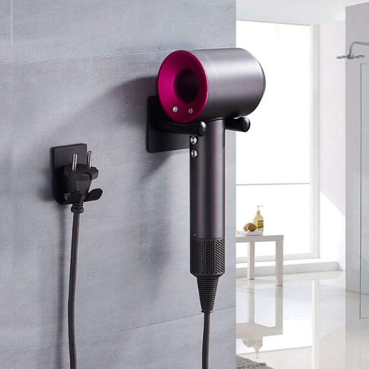 Uchwyt na suszarkę do włosów Dyson Supersonic zamontowany w sypialni, toalecie i łazience - 4