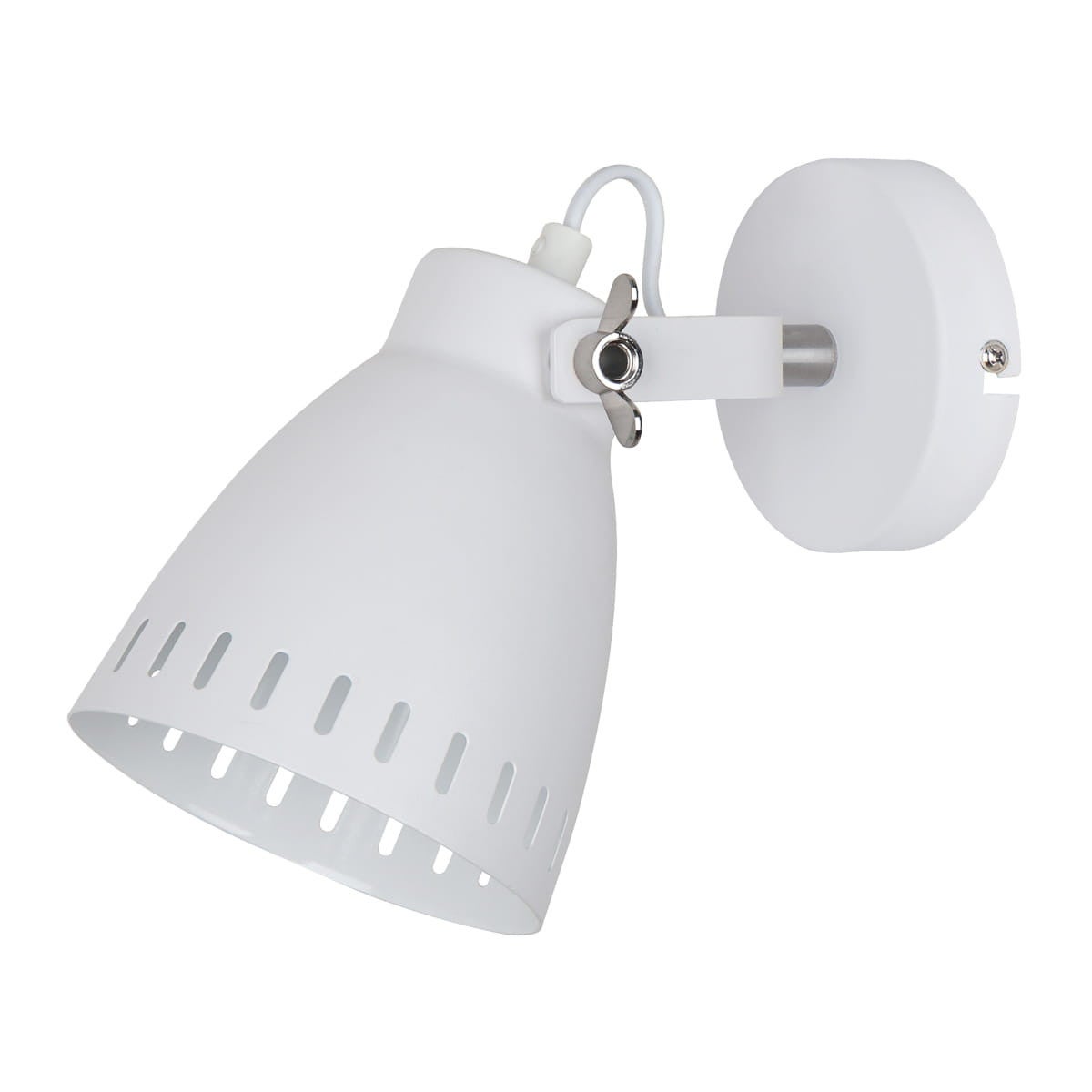 Kinkiet regulowany FRANKLIN biały 1xE27x60W metal wym:18x12x21,5cm IP20 Italux