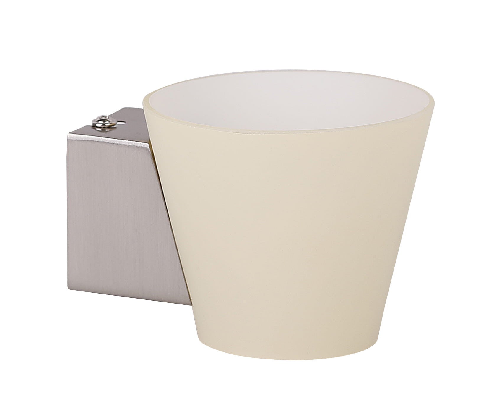 Kinkiet ścienny Simonet srebrno-biały 1xG9x40W wym: 8 x 12 cm szkło IP20 Candellux