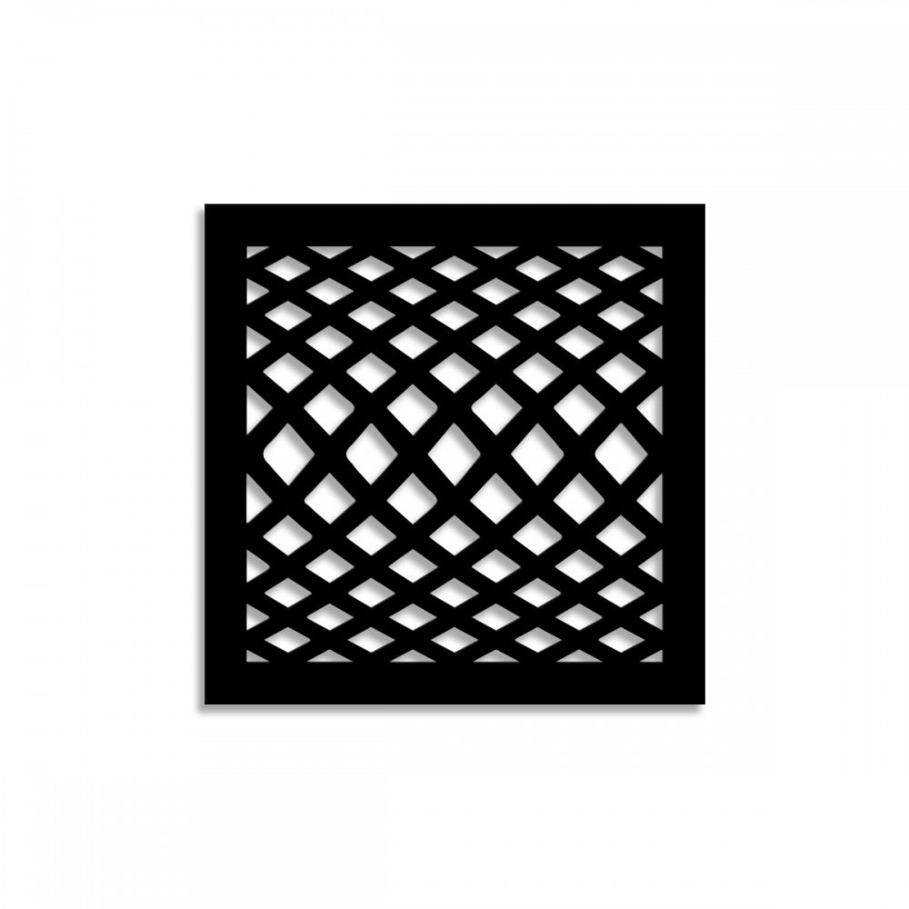 SEVILLE - Panel perforowany z PCV - CZARNY Parasol 98x98 cm Grubość 1 cm