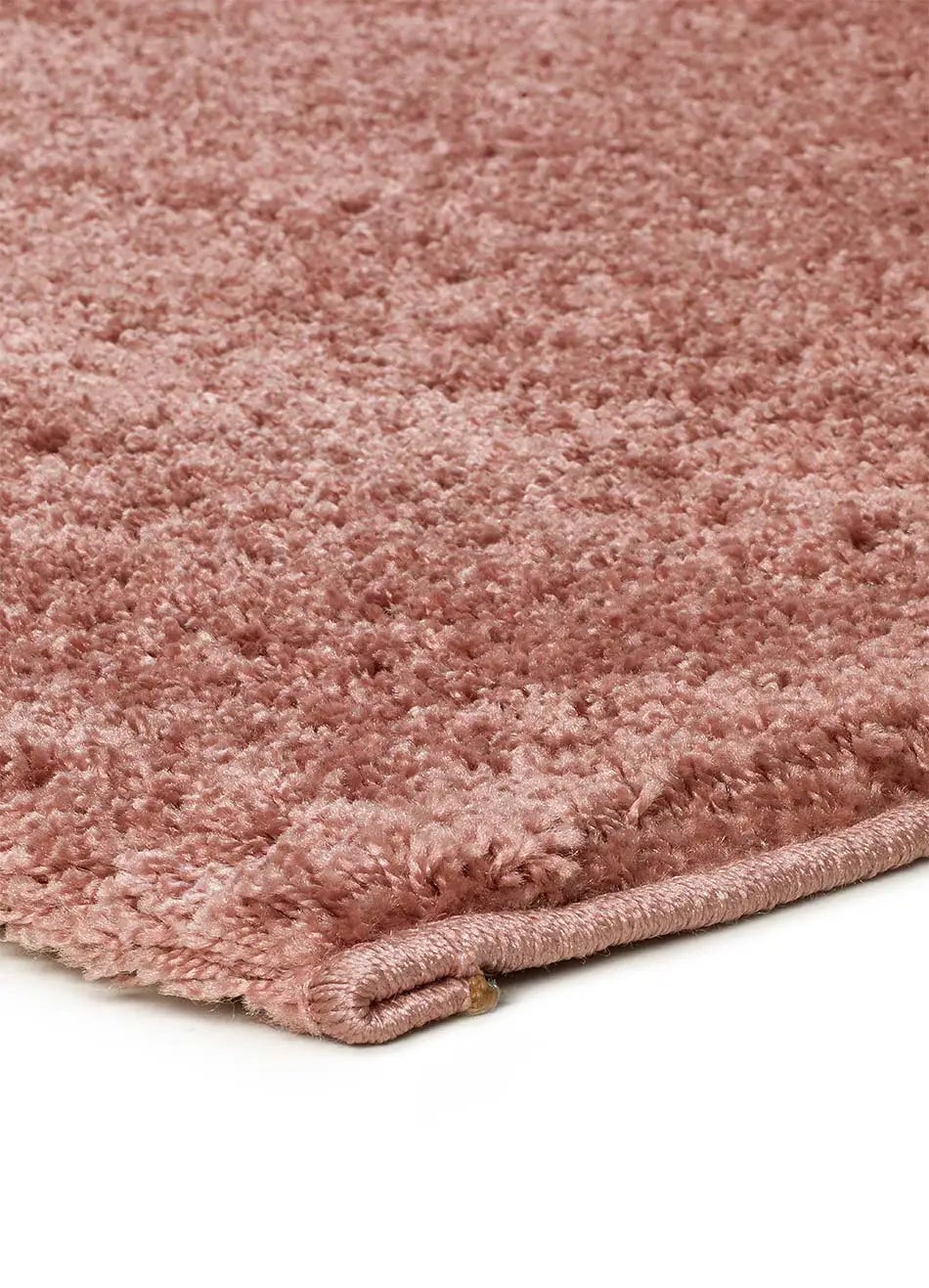 Tapete interior rosa retangular 60 x 120 cm ATLAS shaggy liso - ATTICGO - 3