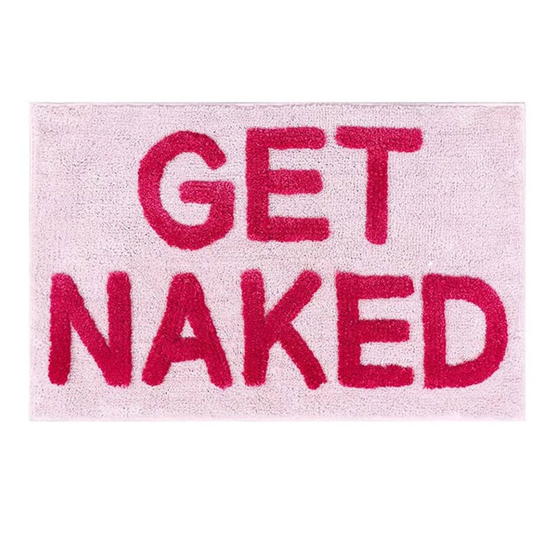Antypoślizgowa, chłonna mata łazienkowa z mikrofibry, różowa, 50 x 80 cm, idealna pod prysznic, do kuchni i łazienki.